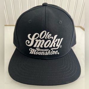 Ole Smoky Tennessee Moonshine Mesh Snapback Cap Trucker Foam Black Hat